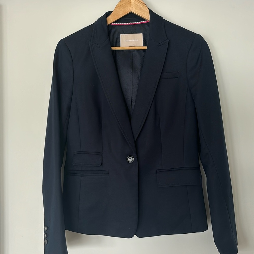Banana republic dark blue blazer